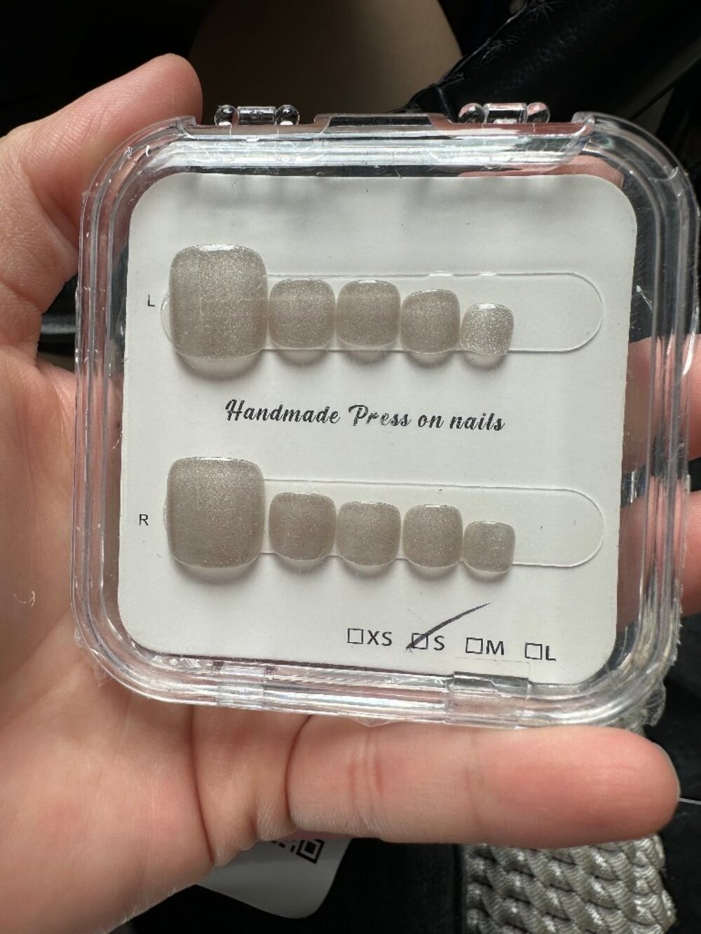 Customizable handmade press-on nails reusable